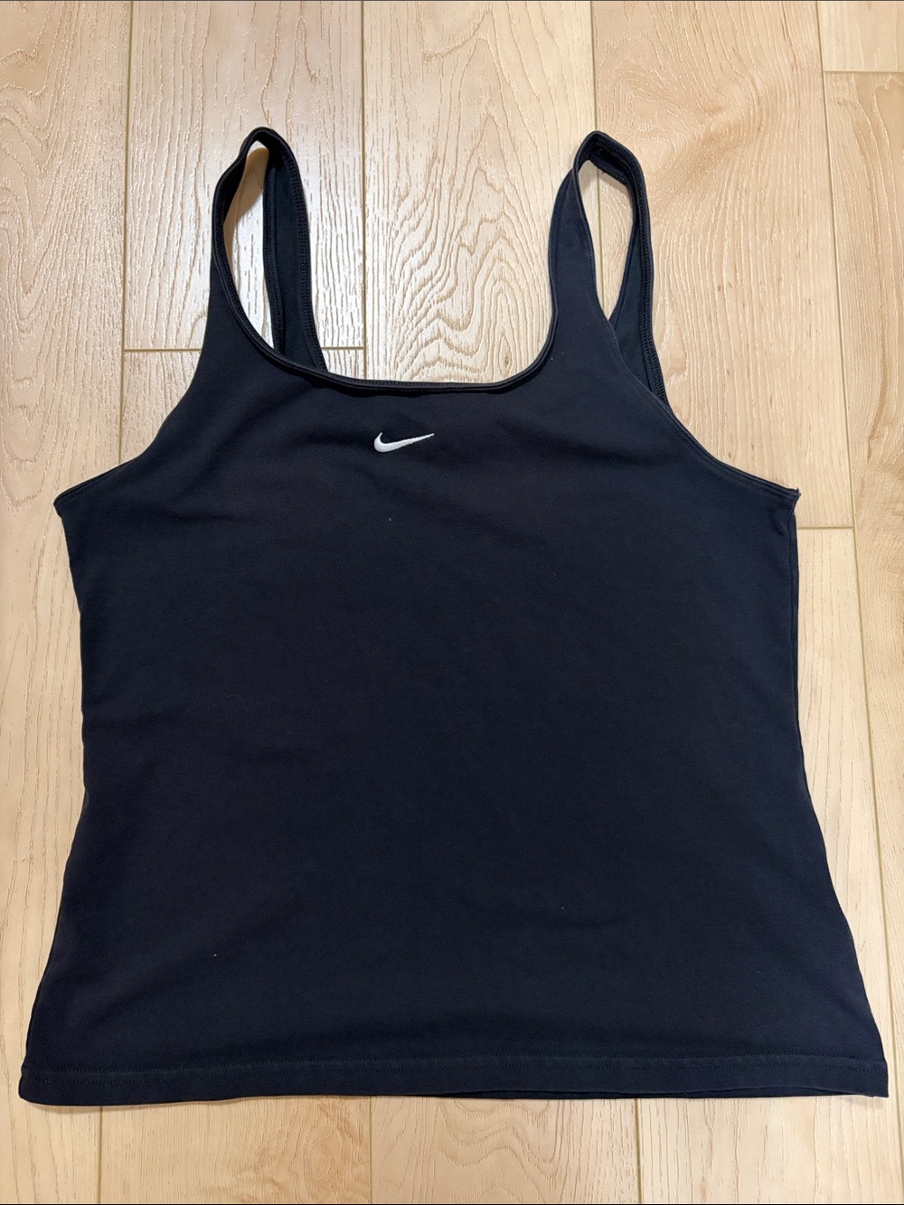 Nike Essential Scoop Neck Cami Tank Top, Washed Black, sz L